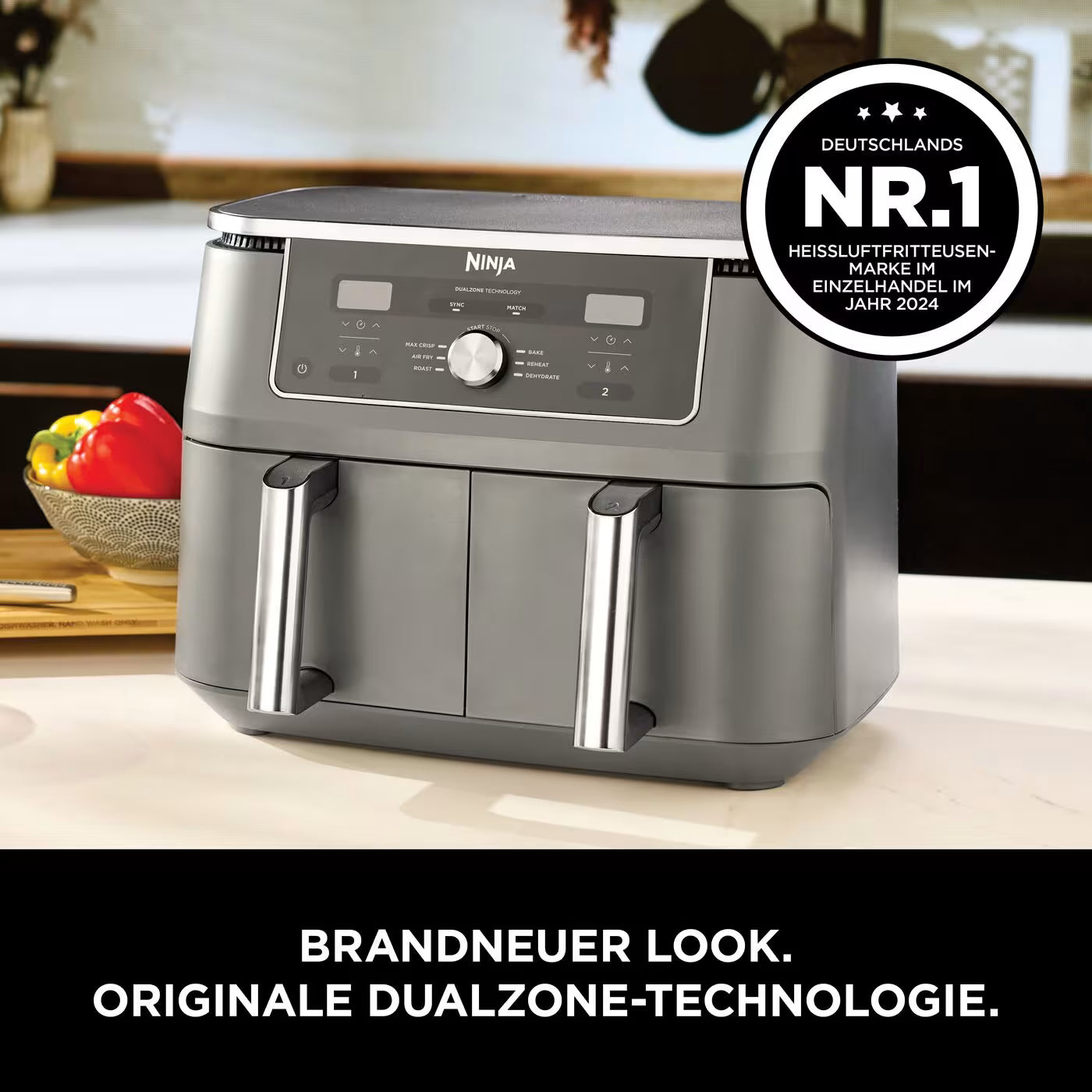 Ninja MAX 6-in-1 Dual Zone Heißluftfritteuse 9,5 L