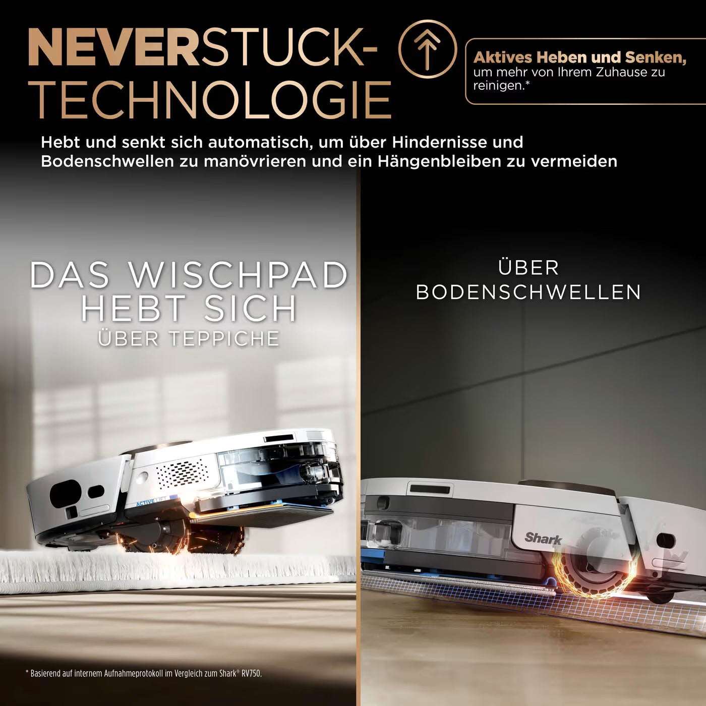 Shark PowerDetect NeverTouch Pro 2-in-1 Saug- und Wischroboter