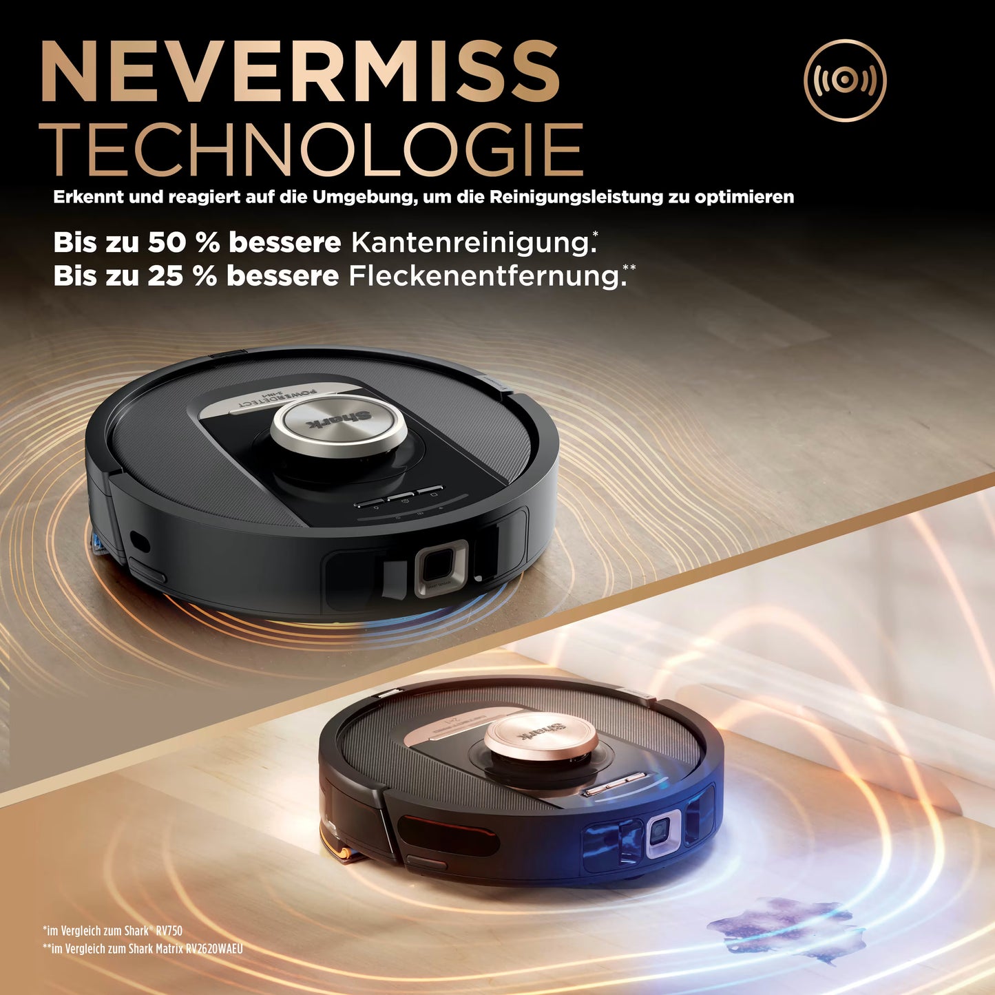 Shark PowerDetect NeverTouch Pro 2-in-1 Saug- und Wischroboter