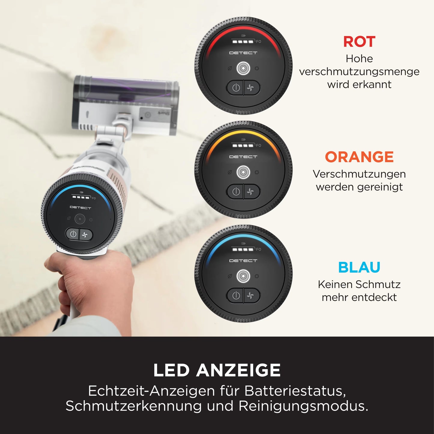 Shark Detect Clean & Empty kabelloser Staubsauger mit automatischem Entleerungssystem für Tierhaare