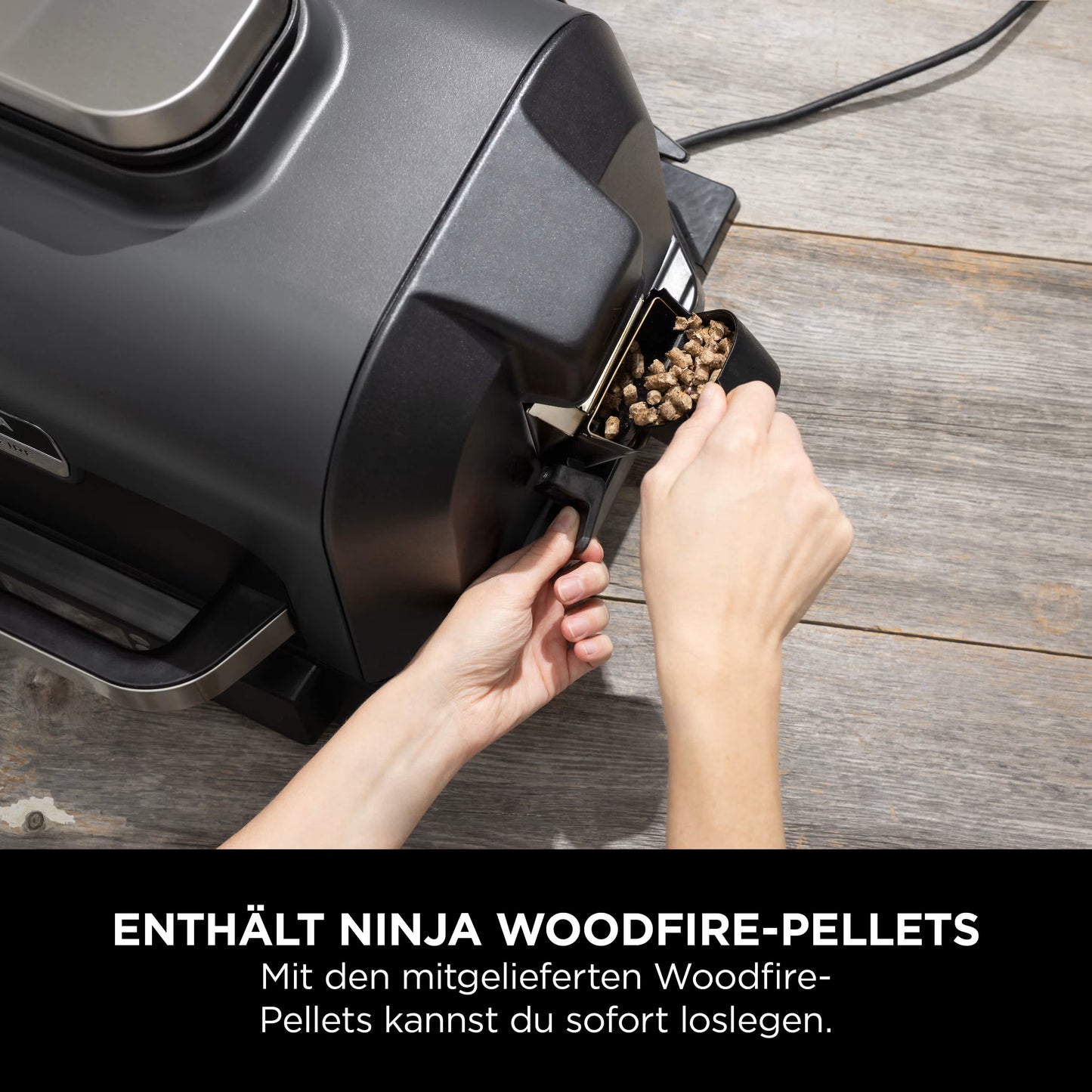 Ninja Woodfire Pro XL Elektrischer Outdoor Grill & Smoker mit Smart Cook System