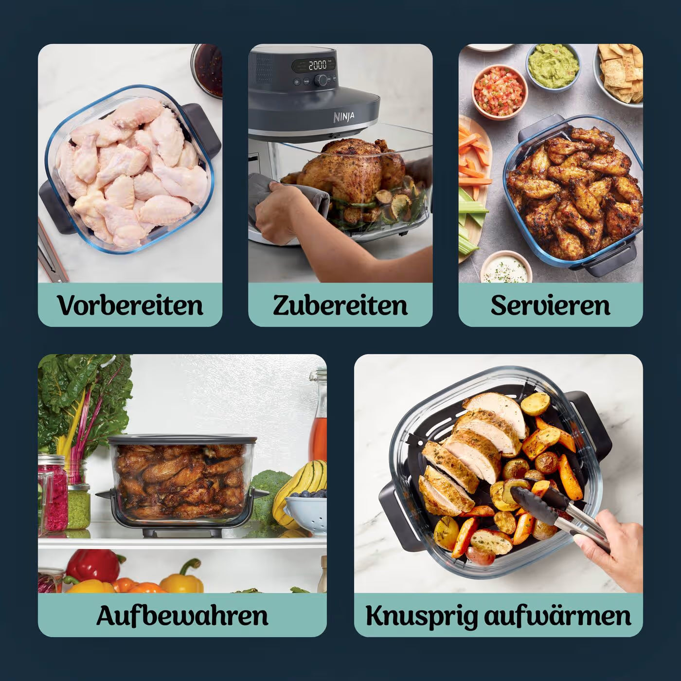 Ninja CRISPi PRO 7-in-1 Glas-Air-Fryer